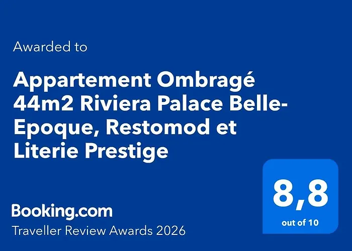 شقة Ombrage 44m2 Riviera Palace Belle-epoque, Restomod Et Literie Prestige