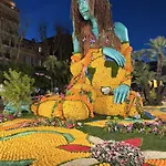 Ombrage 44m2 Riviera Palace Belle-epoque, Restomod Et Literie Prestige Lägenhet Menton