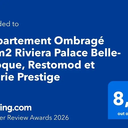 Apartman Ombrage 44m2 Riviera Palace Belle-epoque, Restomod Et Literie Prestige